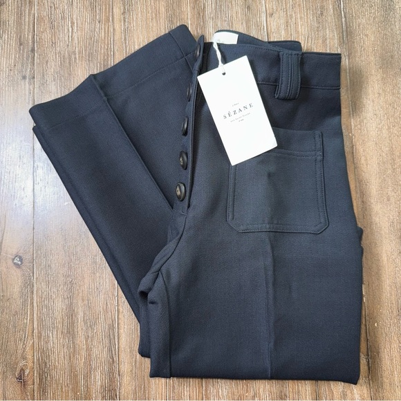 Sezane 'Chuck' Button Front Trousers NWT - Picture 3 of 12